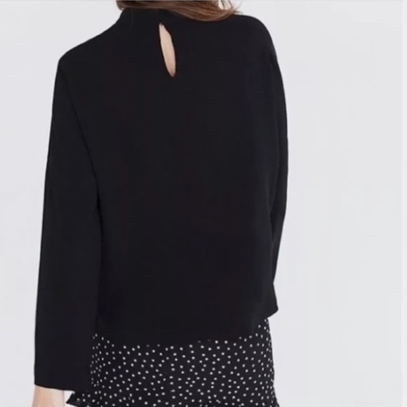 Madewell Mock Neck Blouse - Picture 3 of 11